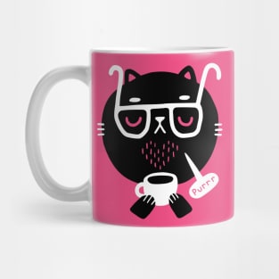 Cat Loves Coffee Mug